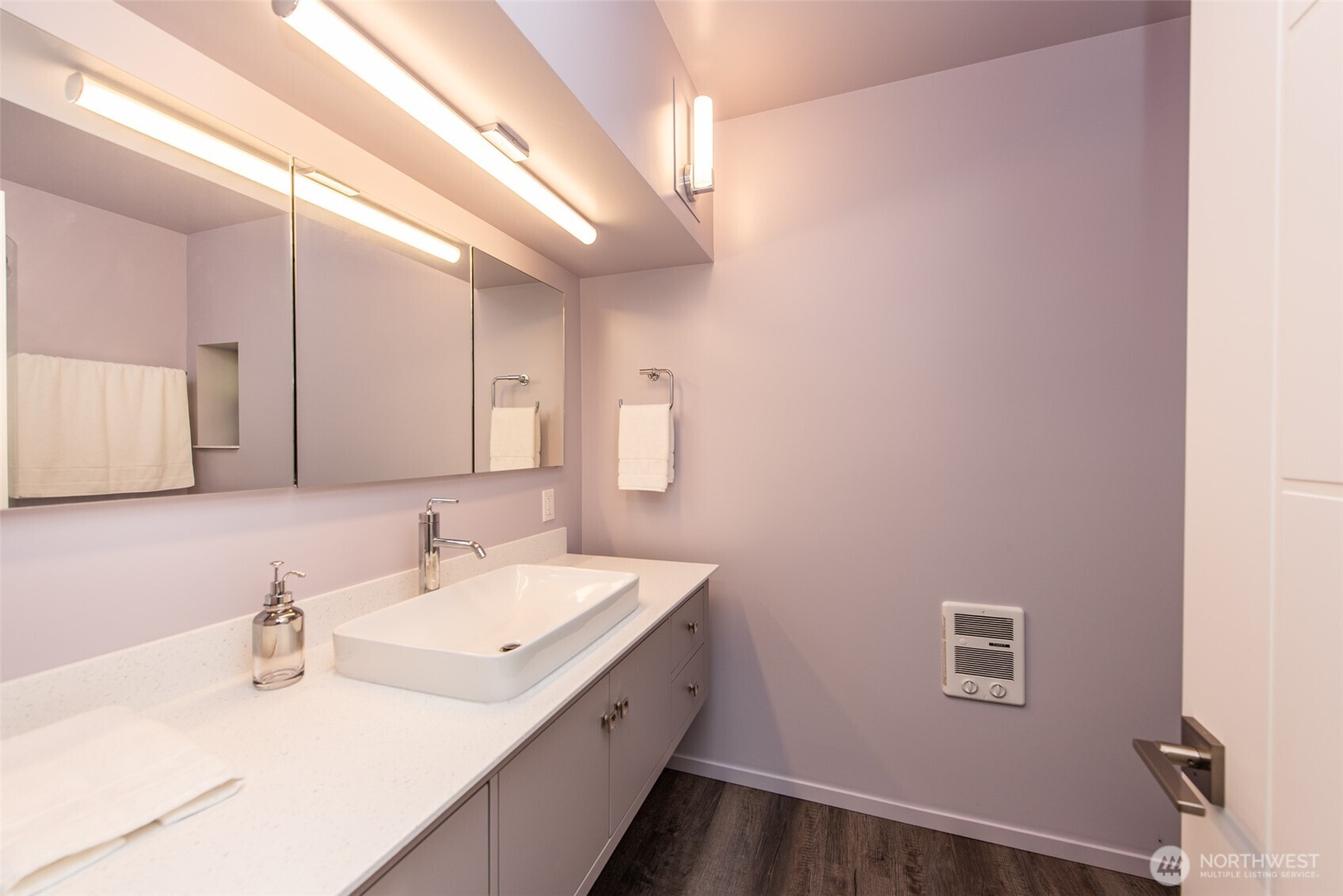 681 Bachelor Road Sequim, WA 98382 - Photo 24 of 39 a bathroom with a sink and a mirror