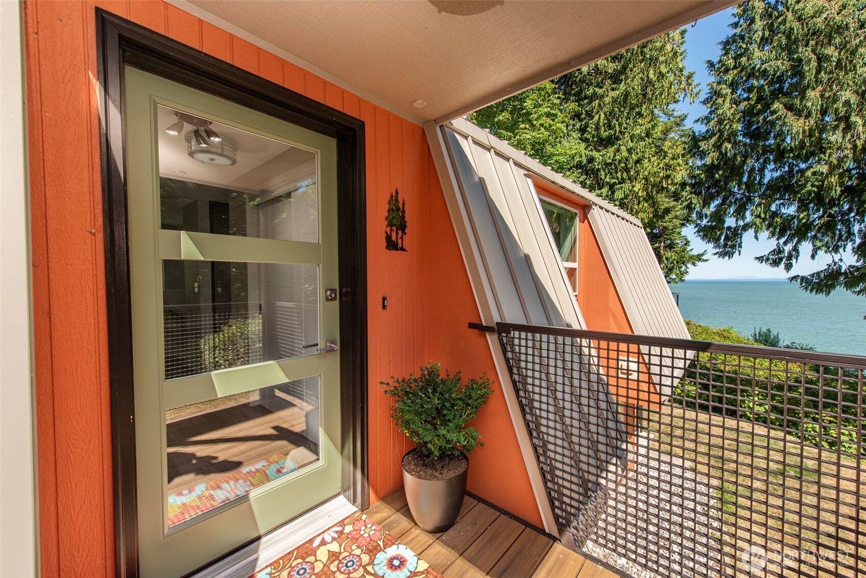 681 Bachelor Road Sequim, WA 98382 - Photo 5 of 39 a view of balcony with wooden floor