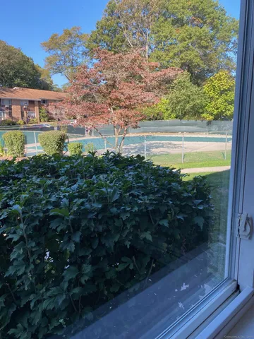 a view of lake from a balcony