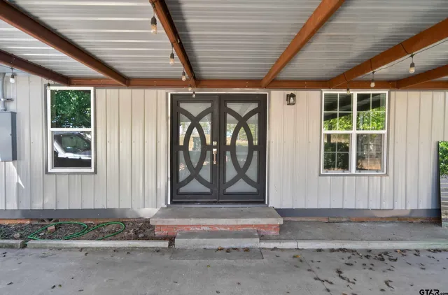 a front view of a house