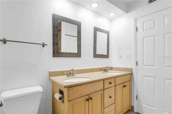 a bathroom with a sink and a toilet
