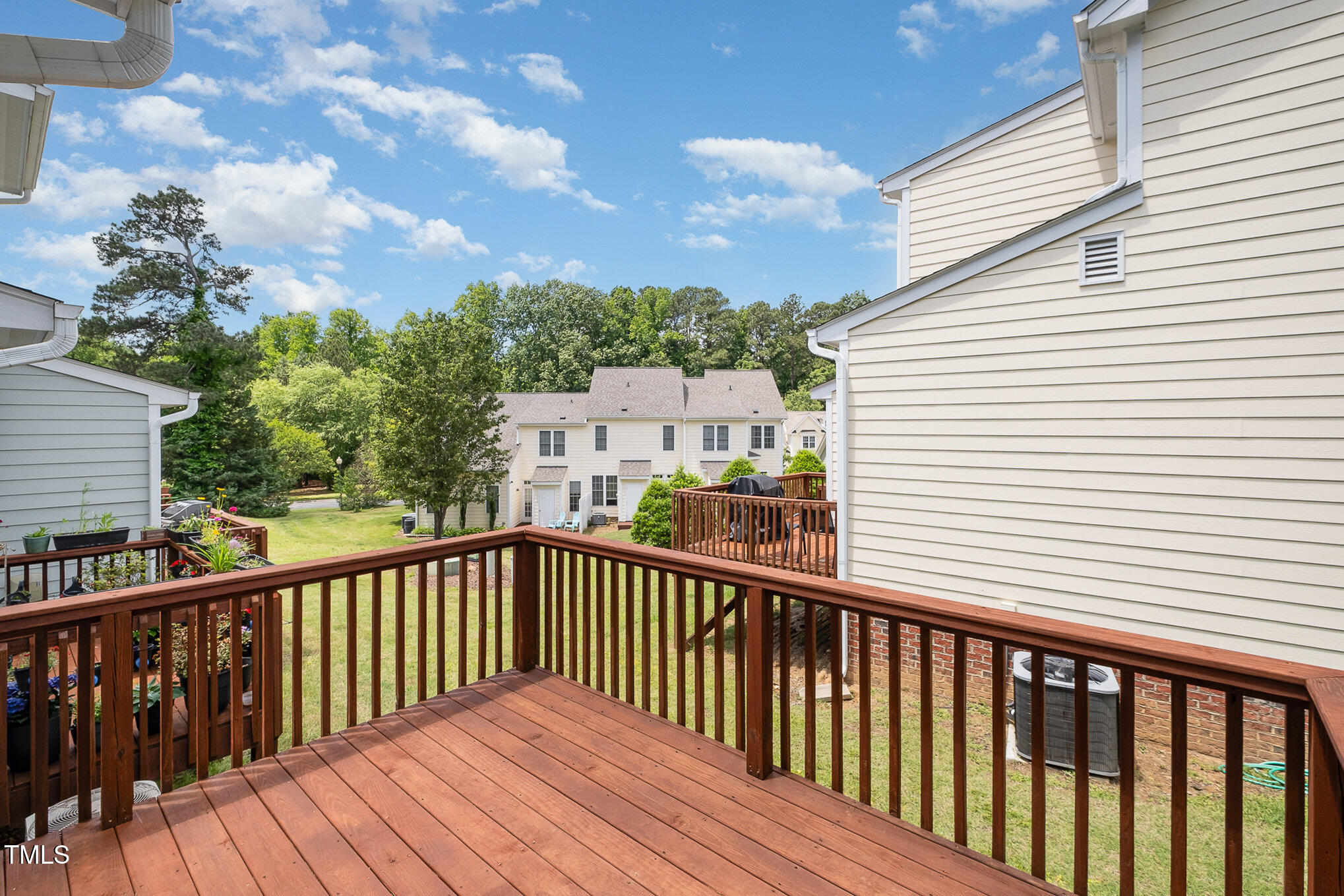 33 Grapevine Trail Durham, NC 27707 - Photo 24 of 30 a view of a balcony with wooden floor