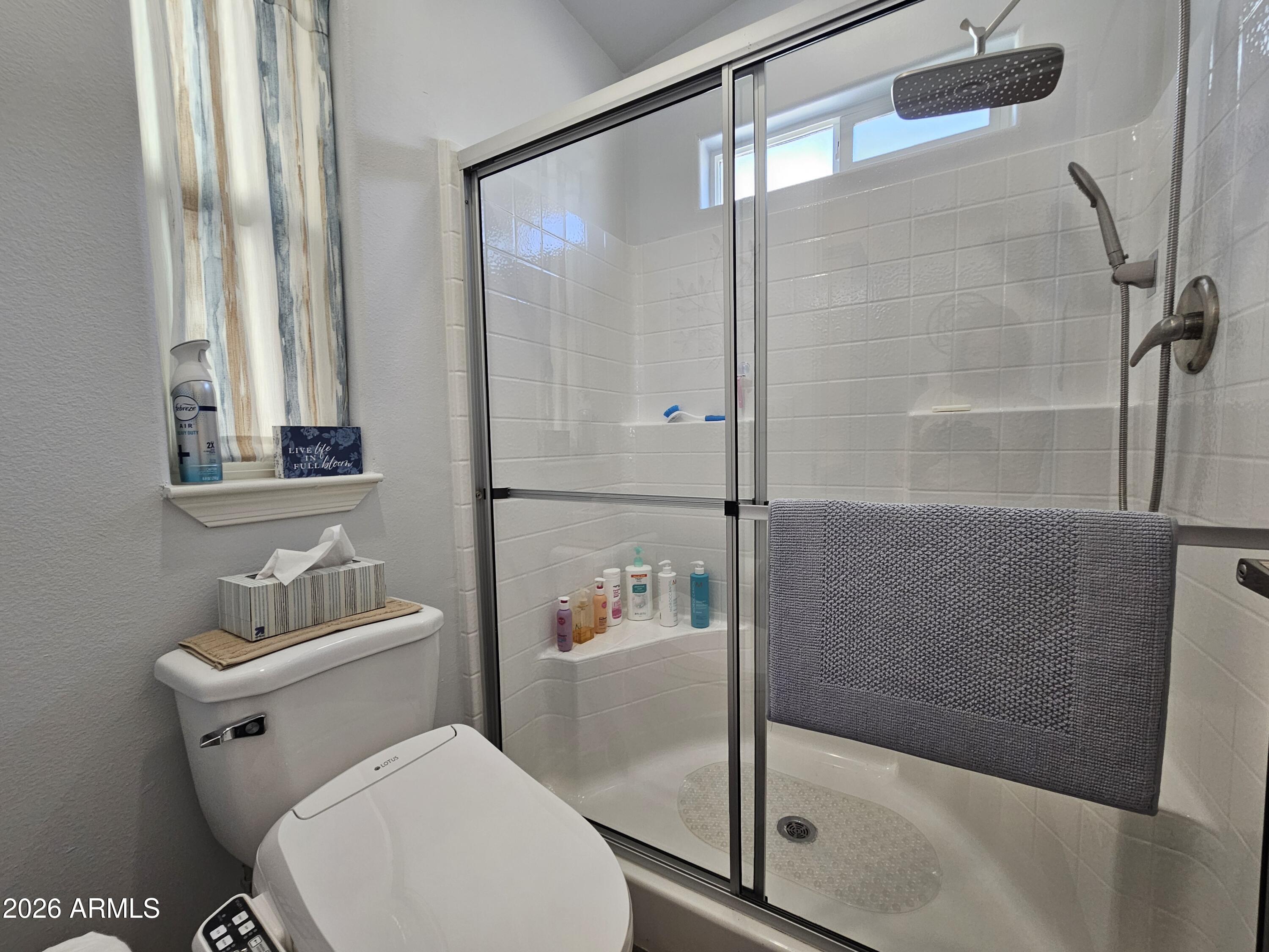 650 North Hawes Road, Unit 3406 Mesa, AZ 85207 - Photo 30 of 45 a bathroom with a sink toilet and shower
