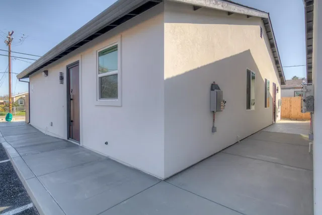 a view of a house with a outdoor space