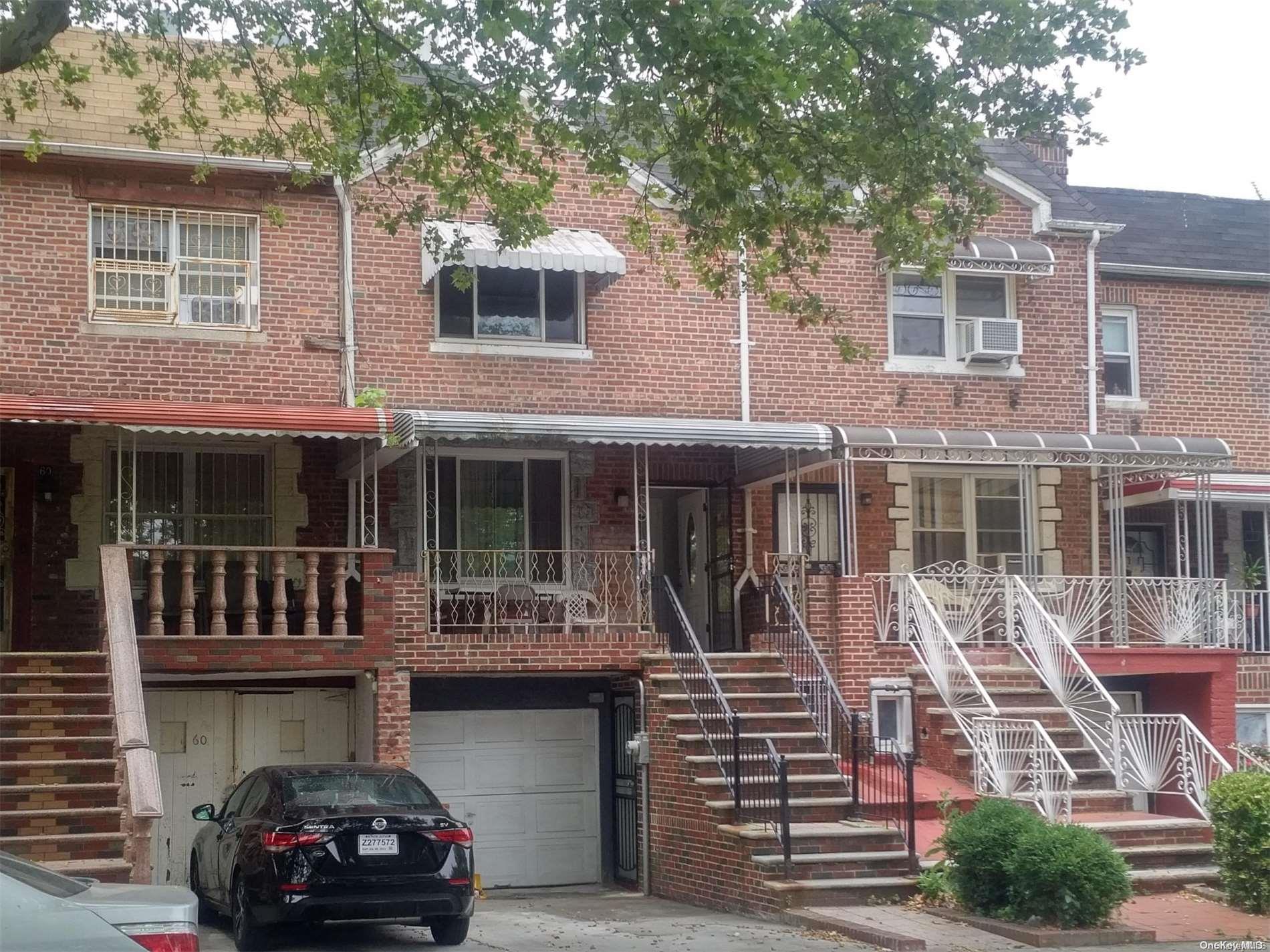 a car parked in front of a building
