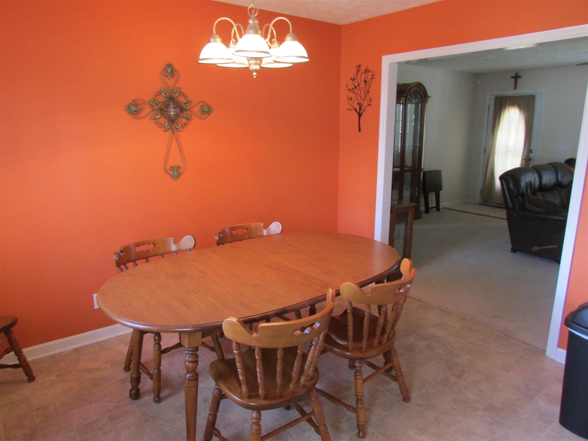 94 Ferrells Loop Road Manchester, TN 37355 - Photo 5 of 17 a view of a dining room with furniture and chandelier
