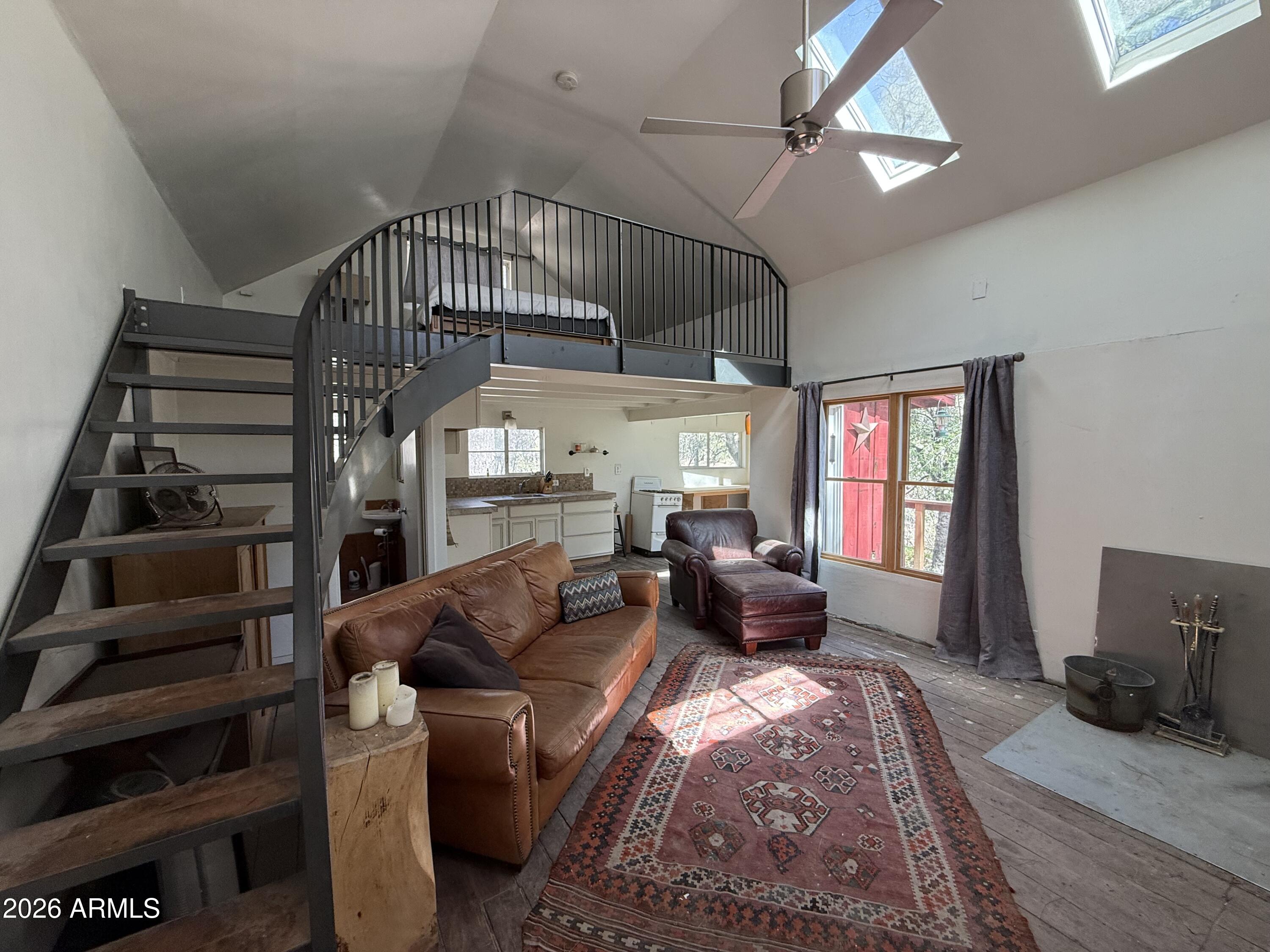 23619 South Gladiator Mine Road Crown King, AZ 86343 - Photo 4 of 19 Loft and family room