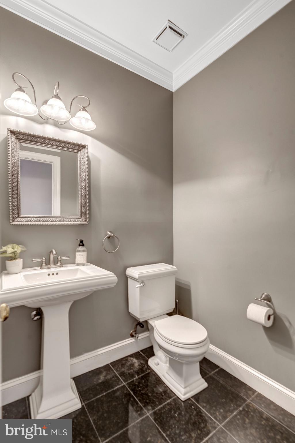 11181 Longwood Grove Drive Reston, VA 20194 - Photo 29 of 94 a bathroom with a toilet sink and mirror