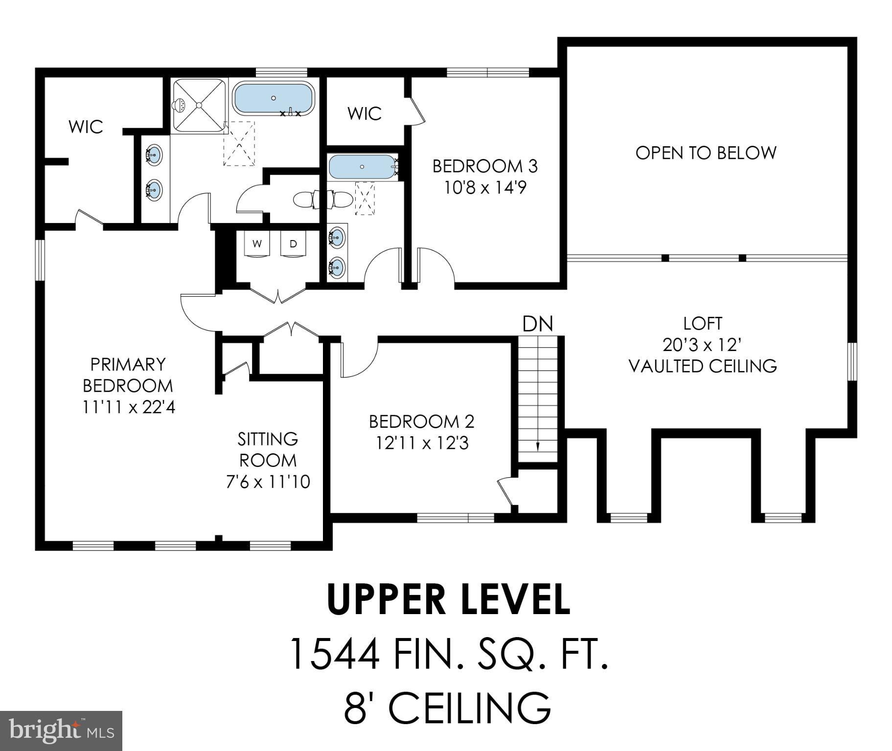 11181 Longwood Grove Drive Reston, VA 20194 - Photo 93 of 94 Stylish upper level floor plan layout.