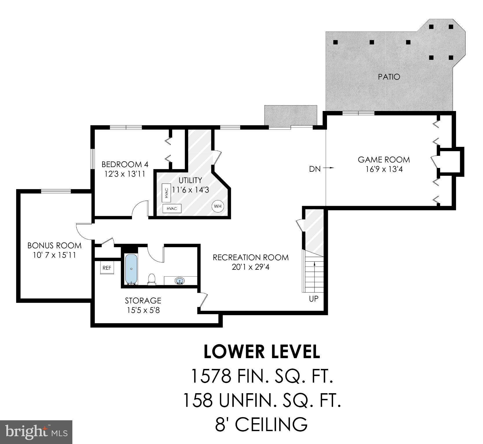 11181 Longwood Grove Drive Reston, VA 20194 - Photo 94 of 94 Spacious lower level floor plan layout.