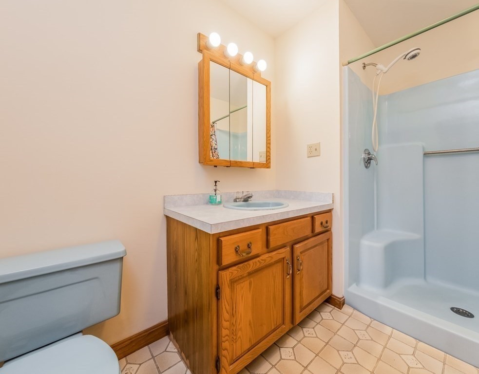 4 Uplands Road Littleton, MA 01460 - Photo 35 of 39 a bathroom with a sink a toilet and shower
