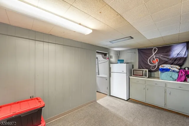 a storage room with washer and dryer