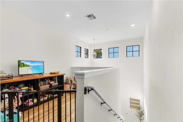 a view of entryway with stairs