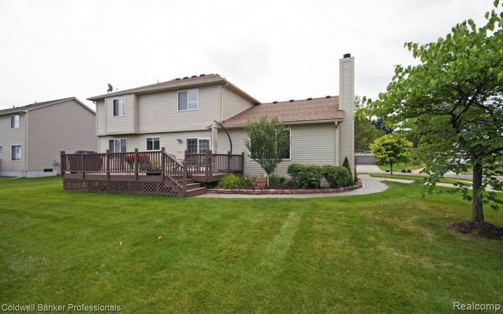 25930 Junction Novi, MI 48375 - Photo 24 of 25 Back View of Home with Deck