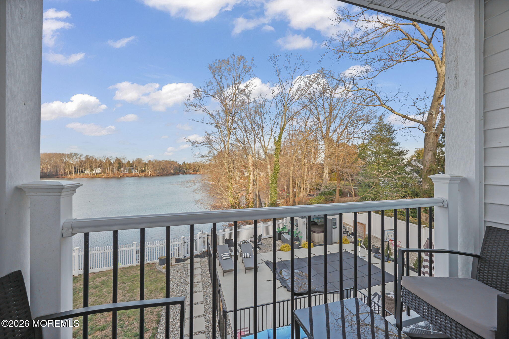 91 Davis Lane Red Bank, NJ 07701 - Photo 31 of 87 a view of a balcony with wooden fence