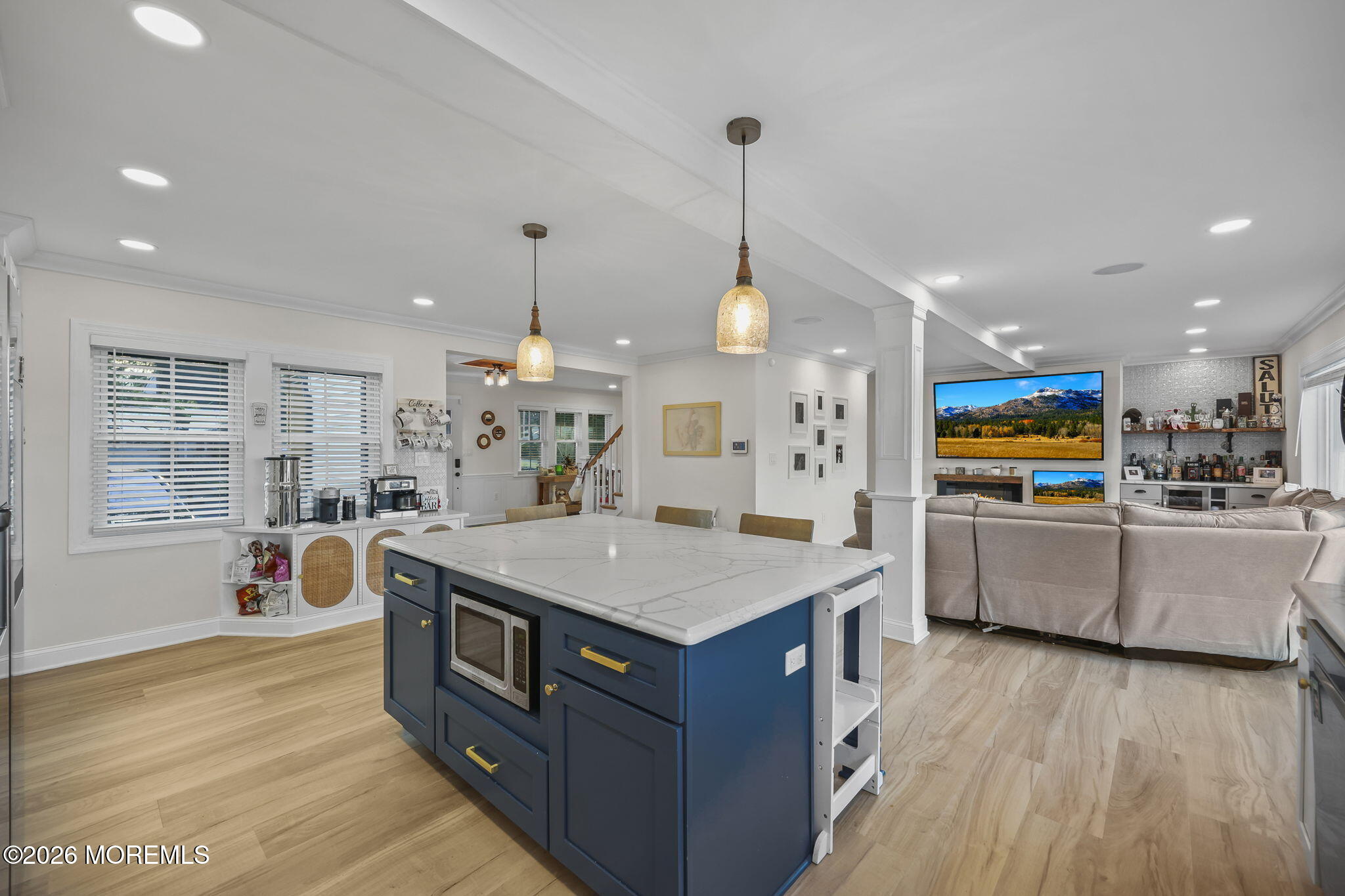 91 Davis Lane Red Bank, NJ 07701 - Photo 47 of 87 a large kitchen with stainless steel appliances granite countertop a stove and refrigerator