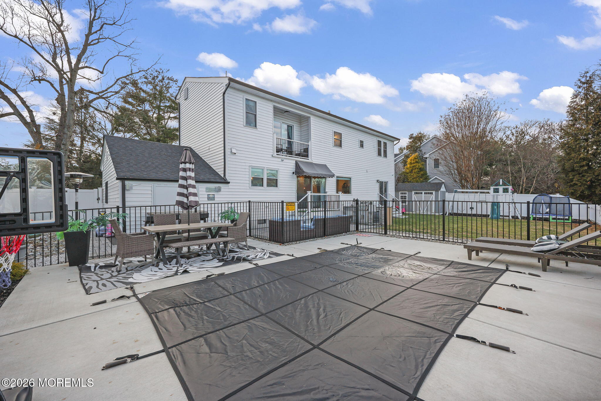 91 Davis Lane Red Bank, NJ 07701 - Photo 65 of 87 a view of outdoor space with seating area and barbeque oven