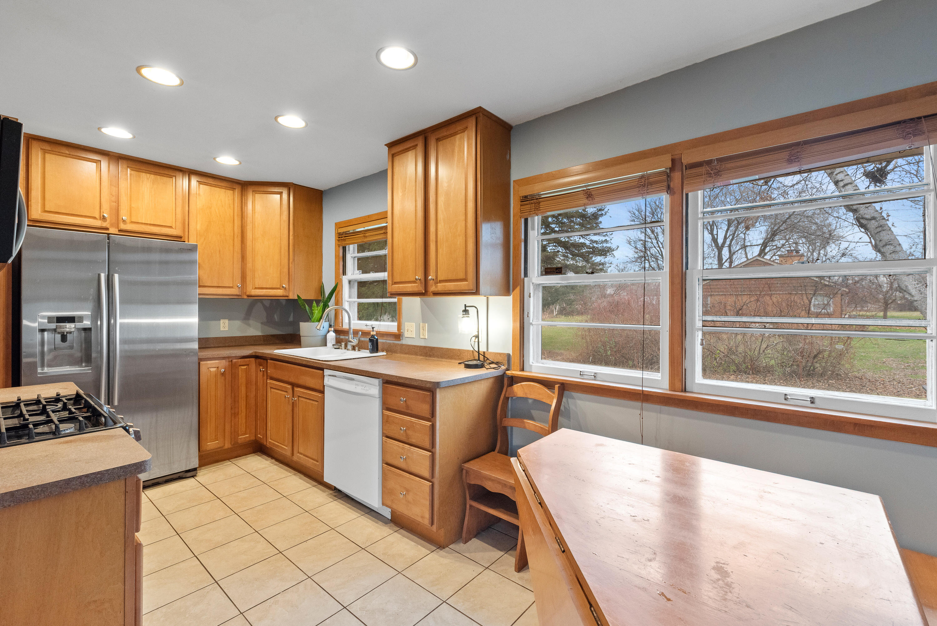 6845 North 102nd Street Milwaukee, WI 53224 - Photo 10 of 21 Kitchen with Custom Built Table