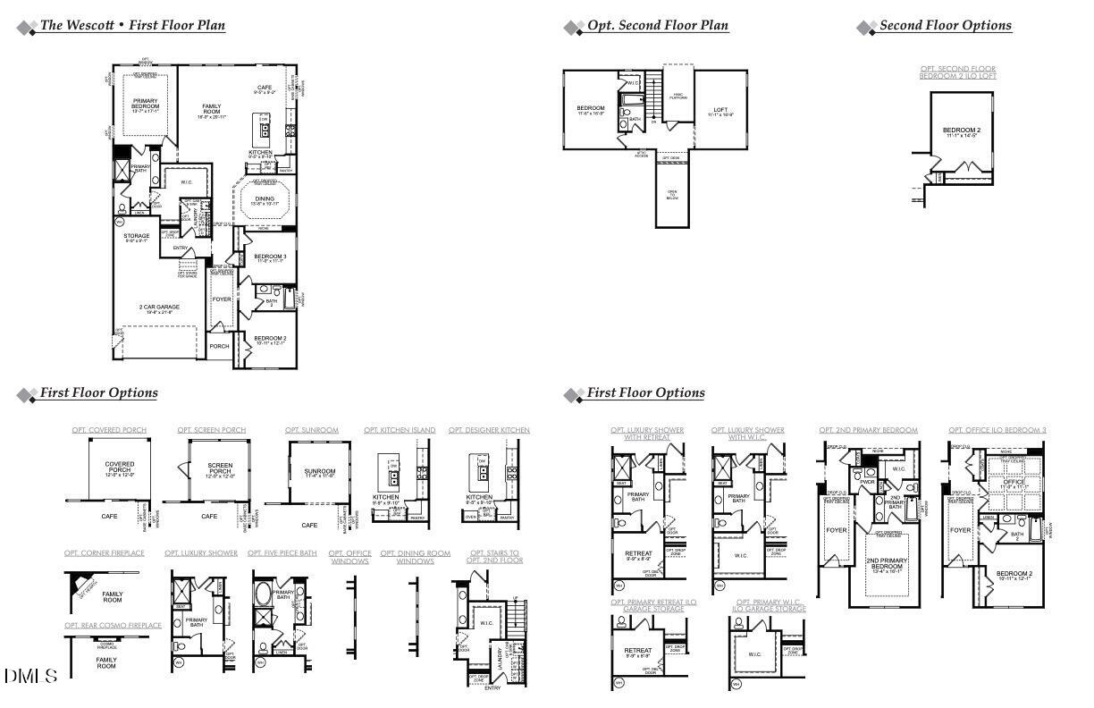 27 Steppe Way Garner, NC 27529 - Photo 42 of 42 7624 Wescott - FloorPlan - FL Slab WO