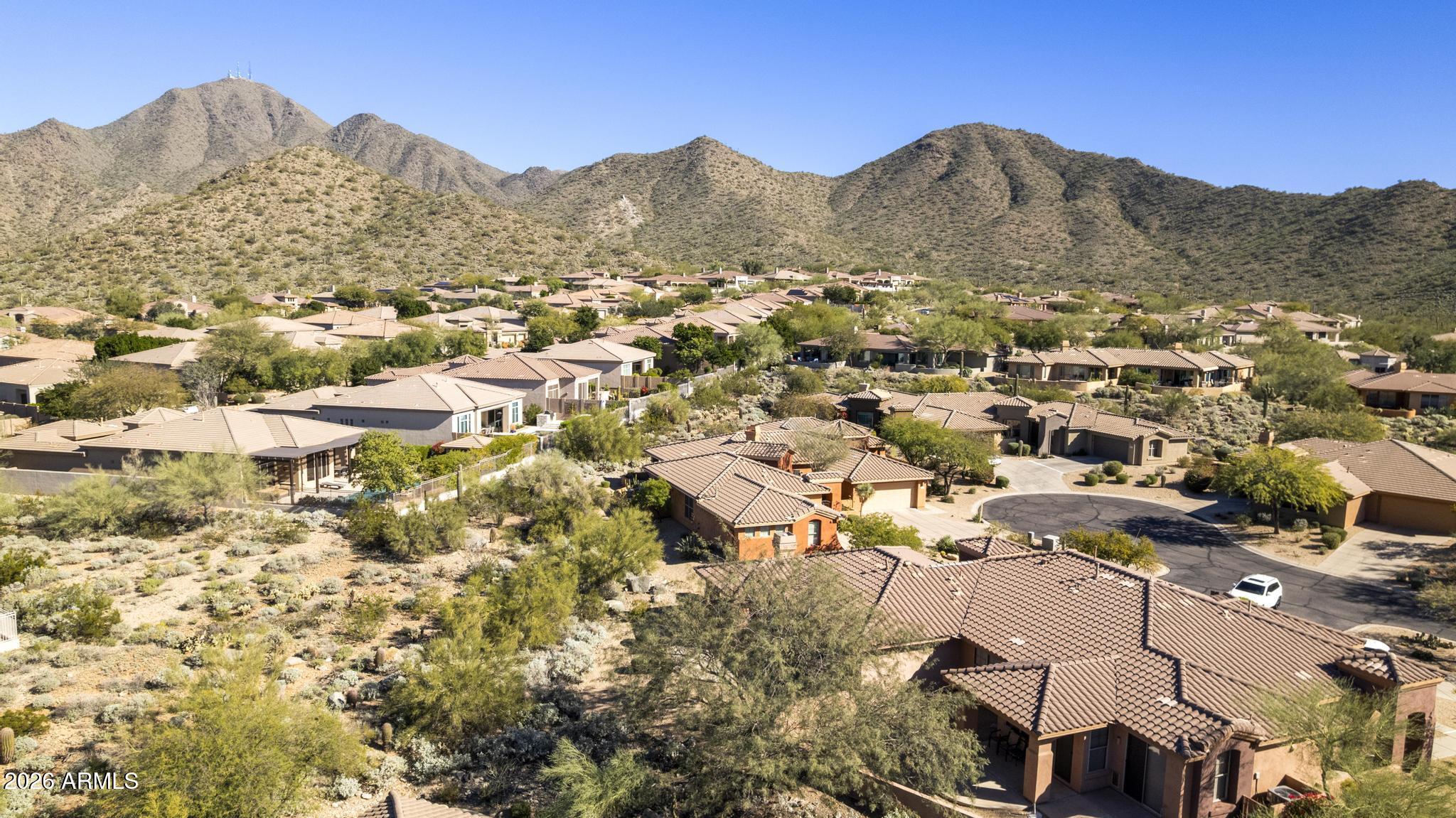 11448 East Raintree Drive Scottsdale, AZ 85255 - Photo 36 of 37 a view of a city with mountains in the background