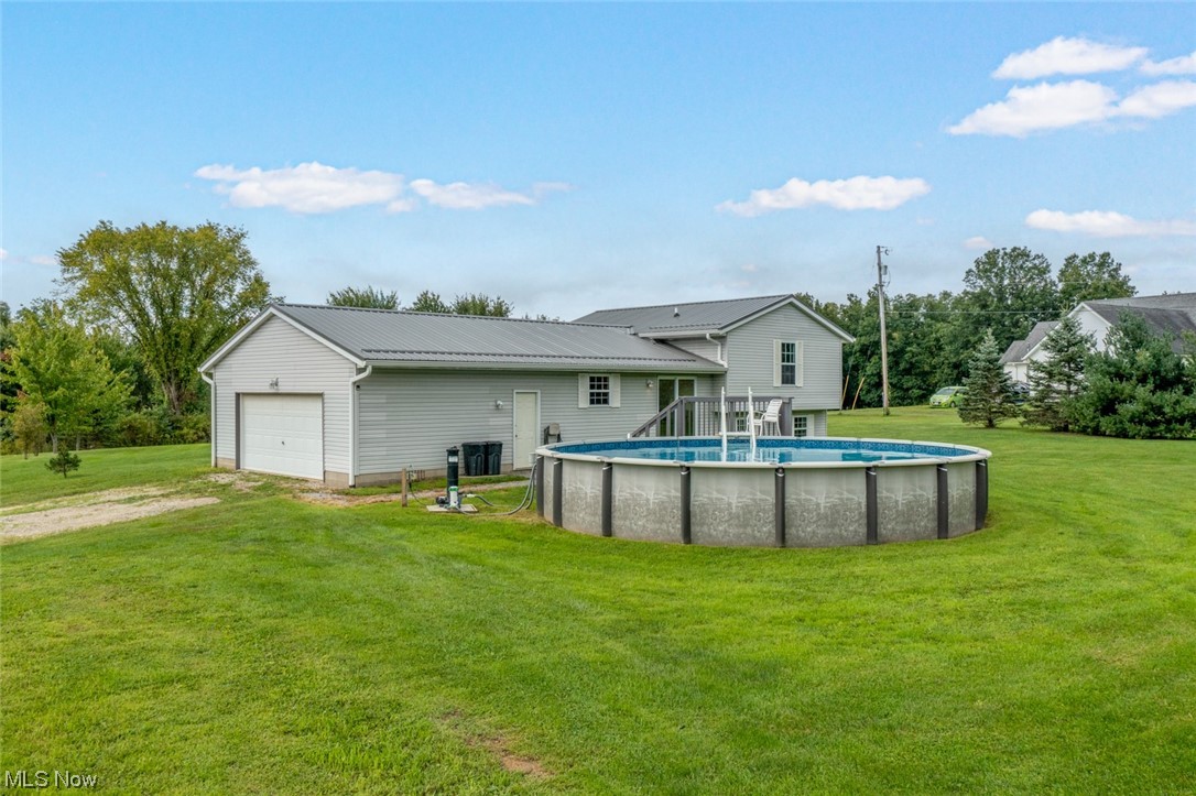 8045 State Rte 5 Ravenna, OH 44266 - Photo 6 of 32 Rear of property with pool and back yard