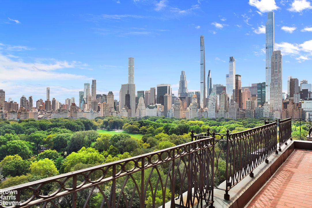 101 Central Park West, Unit PHF Manhattan, NY 10023 - Photo 2 of 27 a view of a city skyline from a balcony