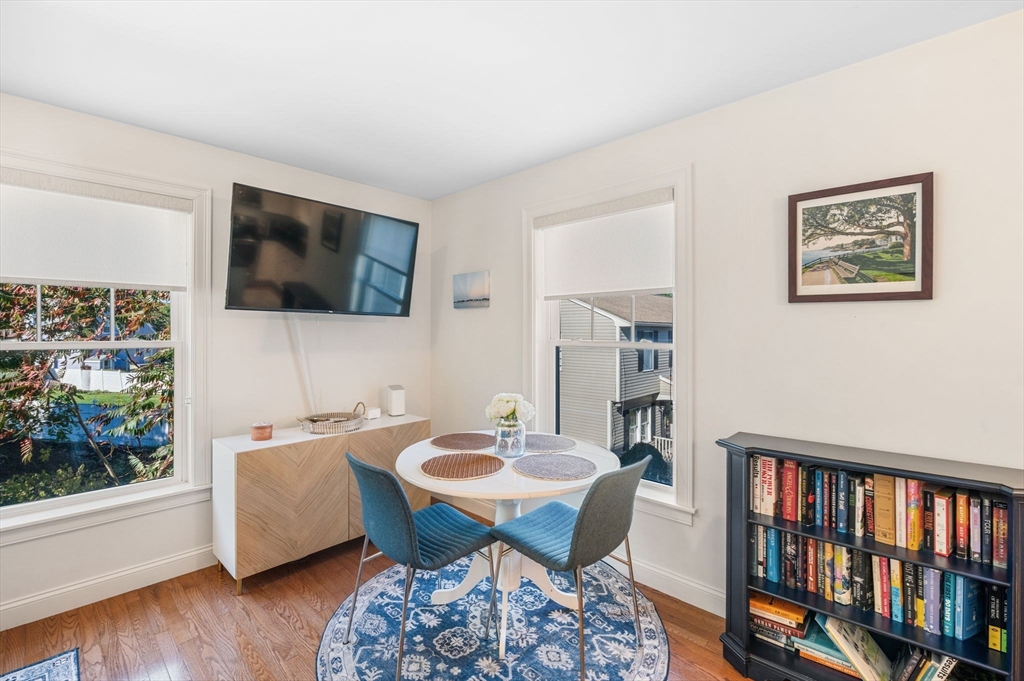 2-4 Gracie Lane, Unit 4 Swampscott, MA 01907 - Photo 17 of 37 a view of a livingroom with furniture and a flat screen tv