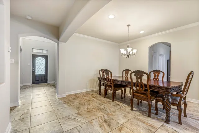 a group of chairs sitting in a room