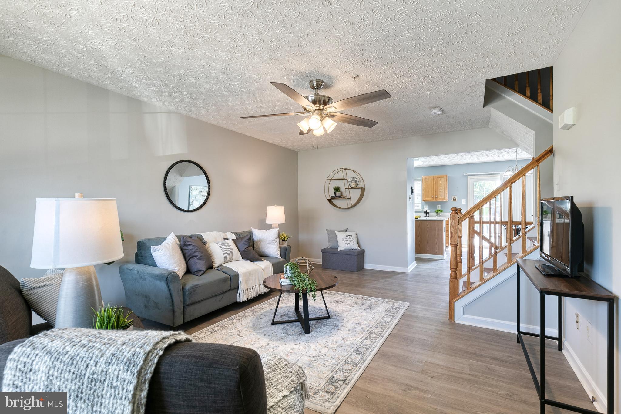 2107 Kyle Green Road Abingdon, MD 21009 - Photo 2 of 29 Spacious living room w/ceiling fan & LVP flooring