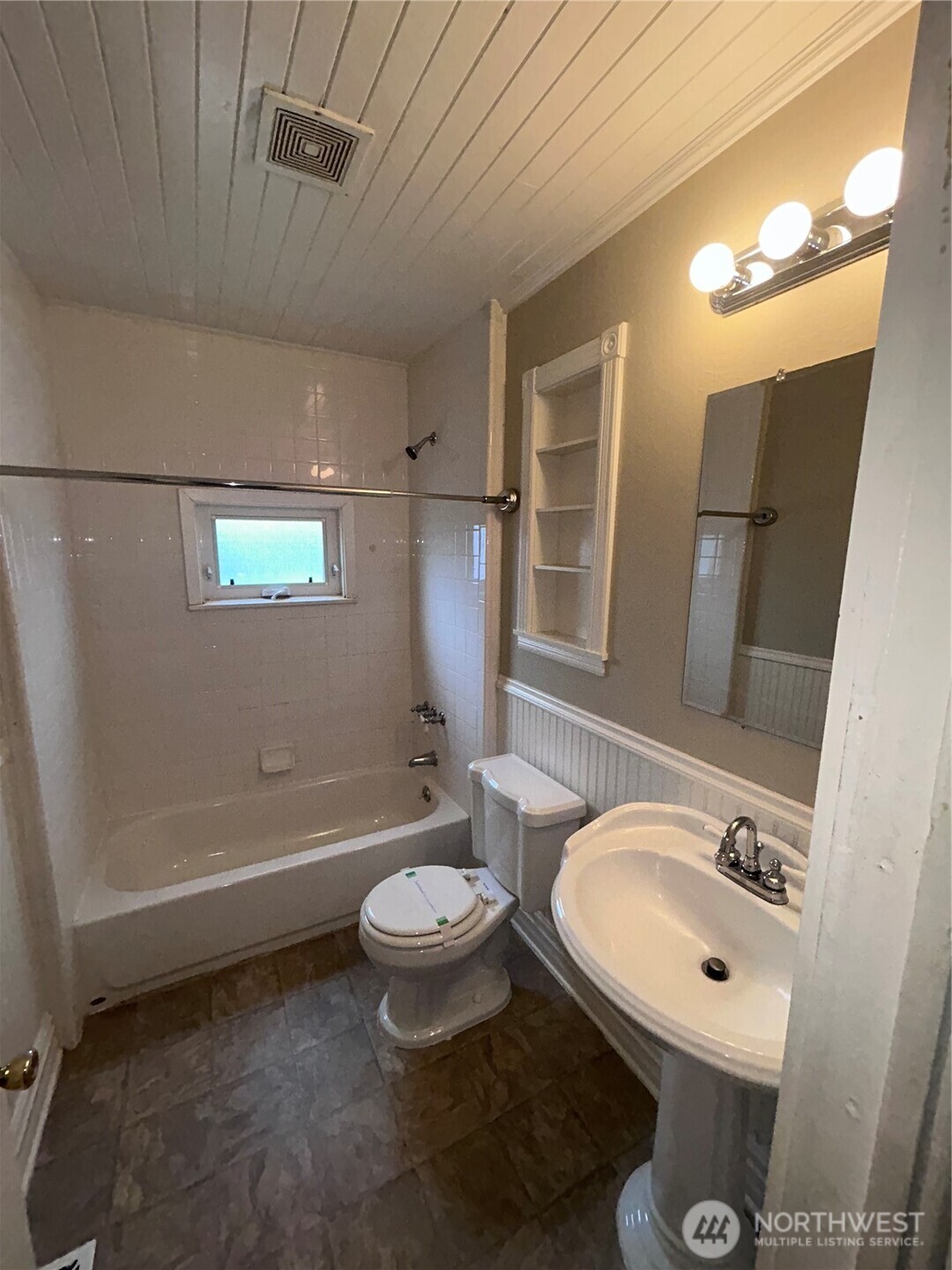 2716 South 14th Street Tacoma, WA 98405 - Photo 17 of 28 a bathroom with a sink toilet tub and shower