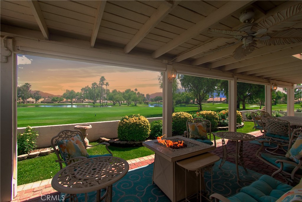 762 Torrey Pines Road Banning, CA 92220 - Photo 37 of 43 a outdoor living space with furniture and garden view