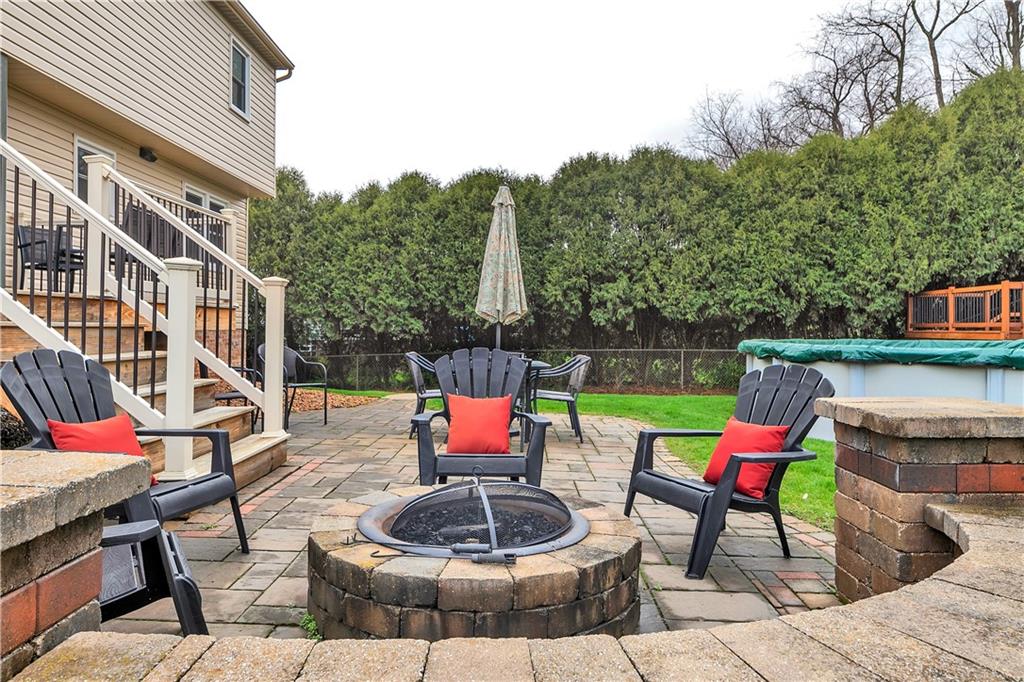 226 Rizzi Drive Irwin, PA 15642 - Photo 16 of 43 Sit Wall and Firepit on the Patio. Plenty of Room for Your Outdoor Furniture.