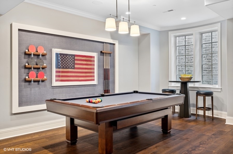 844 Prospect Avenue Winnetka, IL 60093 - Photo 25 of 27 a room with pool table and windows