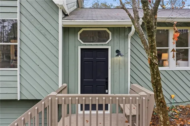 a view of outdoor space and porch