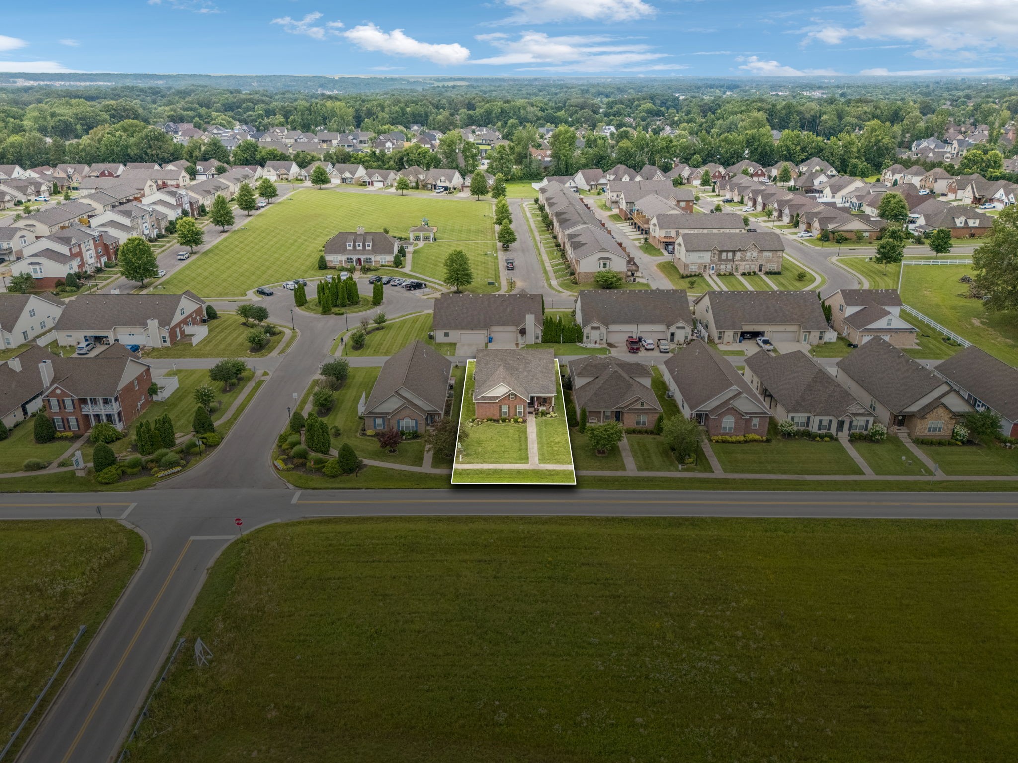 188 Whitman Alley Clarksville, TN 37043 - Photo 22 of 28 an aerial view of a house with a garden
