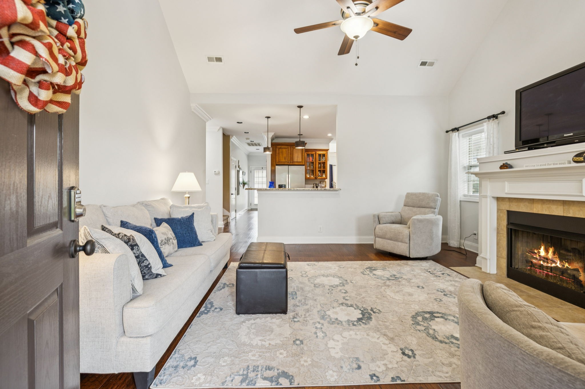 188 Whitman Alley Clarksville, TN 37043 - Photo 4 of 28 a living room with furniture and a fireplace