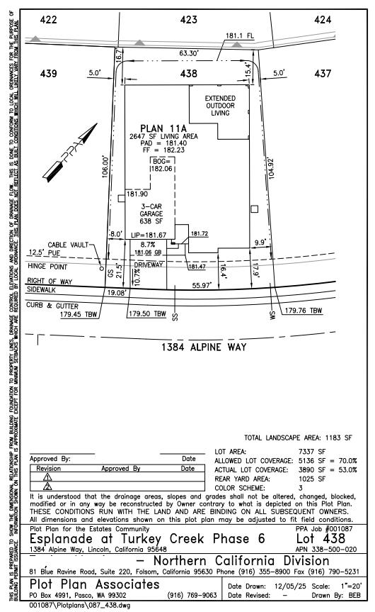 1384 Alpine Way Lincoln, CA 95648 - Photo 3 of 30 1384 Alpine Way Preliminary Plot Plan