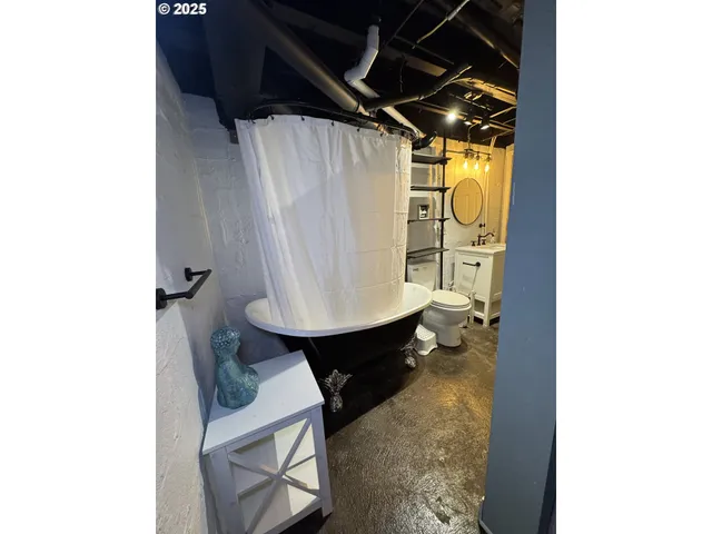 a room with table and a window