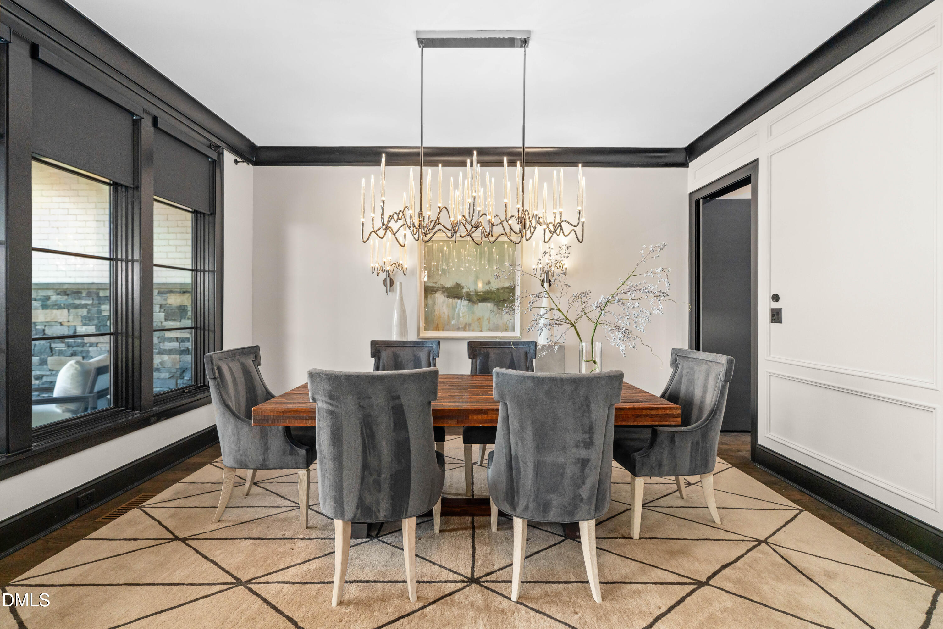 6508 Century Oak Court Raleigh, NC 27613 - Photo 25 of 91 a view of a dining room with furniture window and outside view