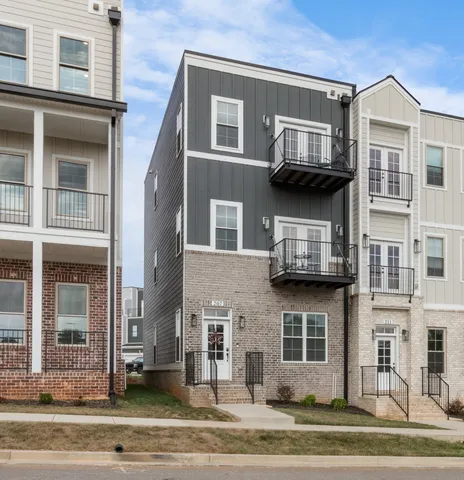 a view of a building with a window