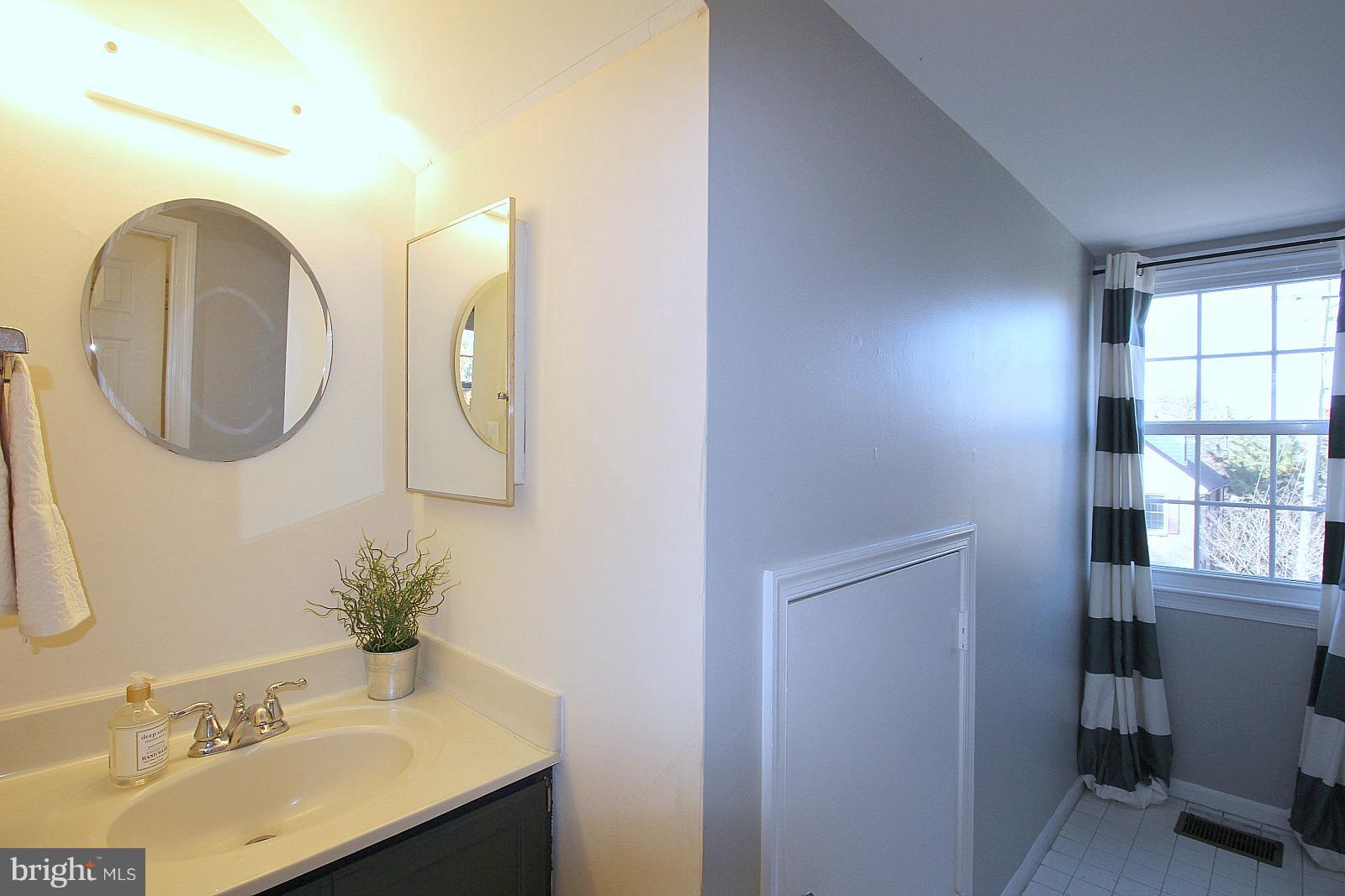 424 West Glebe Road Alexandria, VA 22305 - Photo 21 of 24 a bathroom with a sink vanity and a mirror