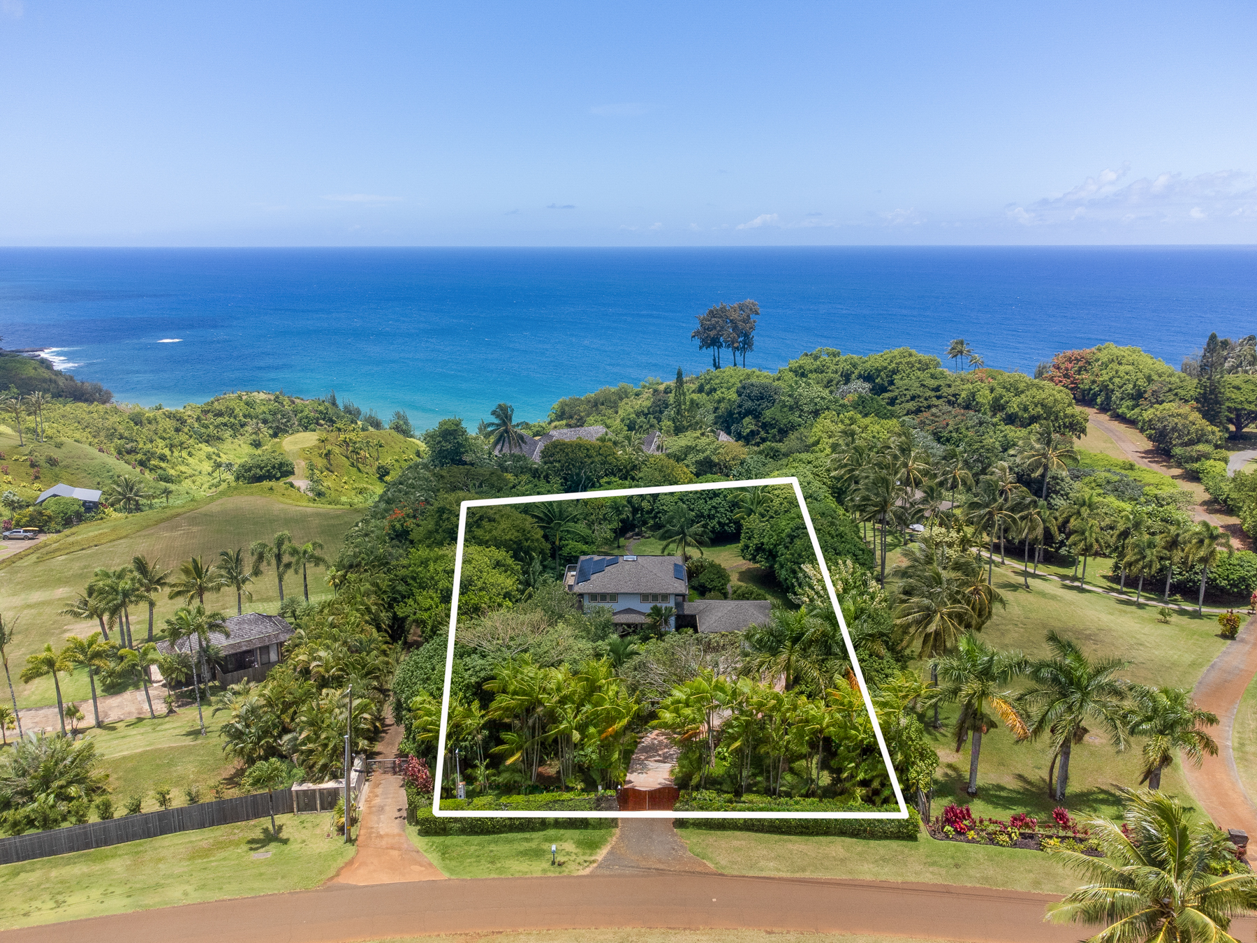 2874 A Kauapea Road Kilauea, HI 96754 - Photo 26 of 30 a view of a yard with an outdoor space
