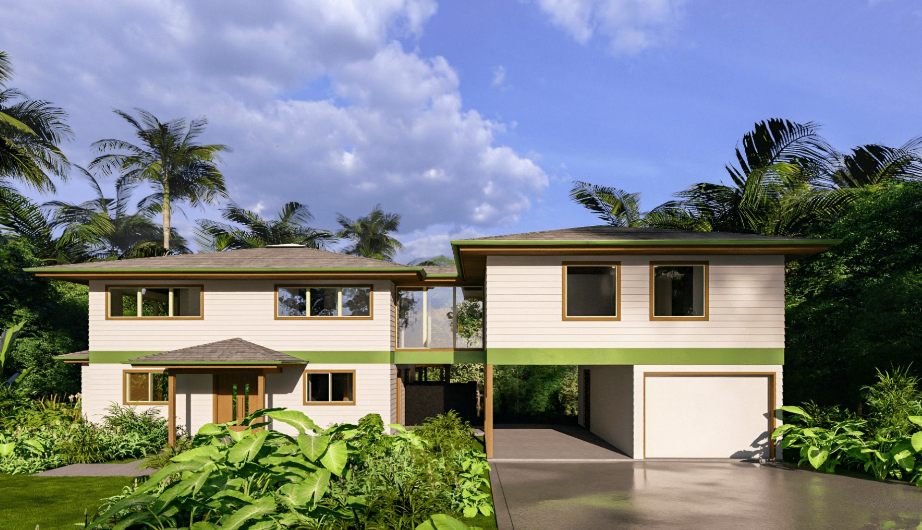 2874 A Kauapea Road Kilauea, HI 96754 - Photo 30 of 30 a front view of a house with a yard