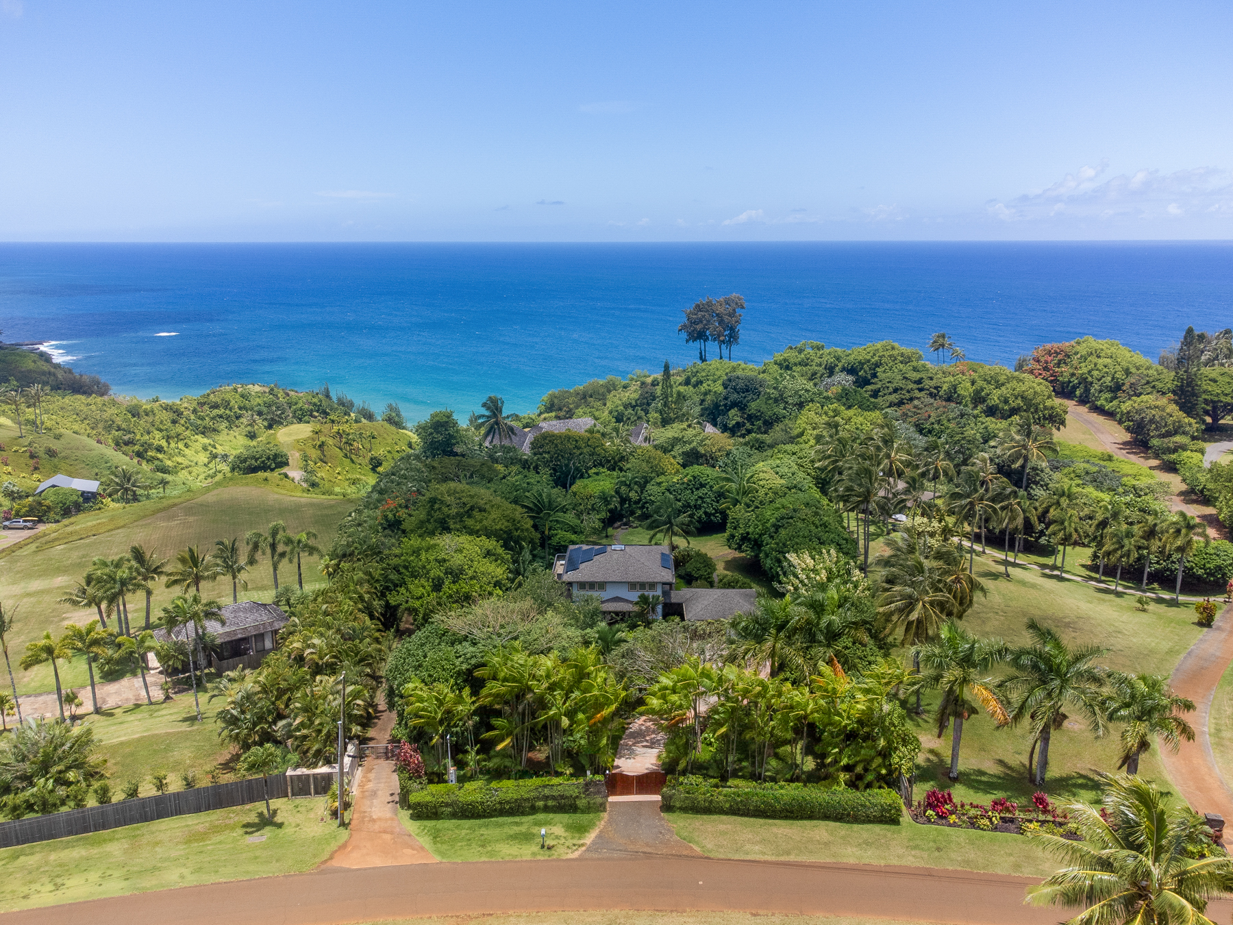 2874 A Kauapea Road Kilauea, HI 96754 - Photo 3 of 30 an aerial view of residential building and green space