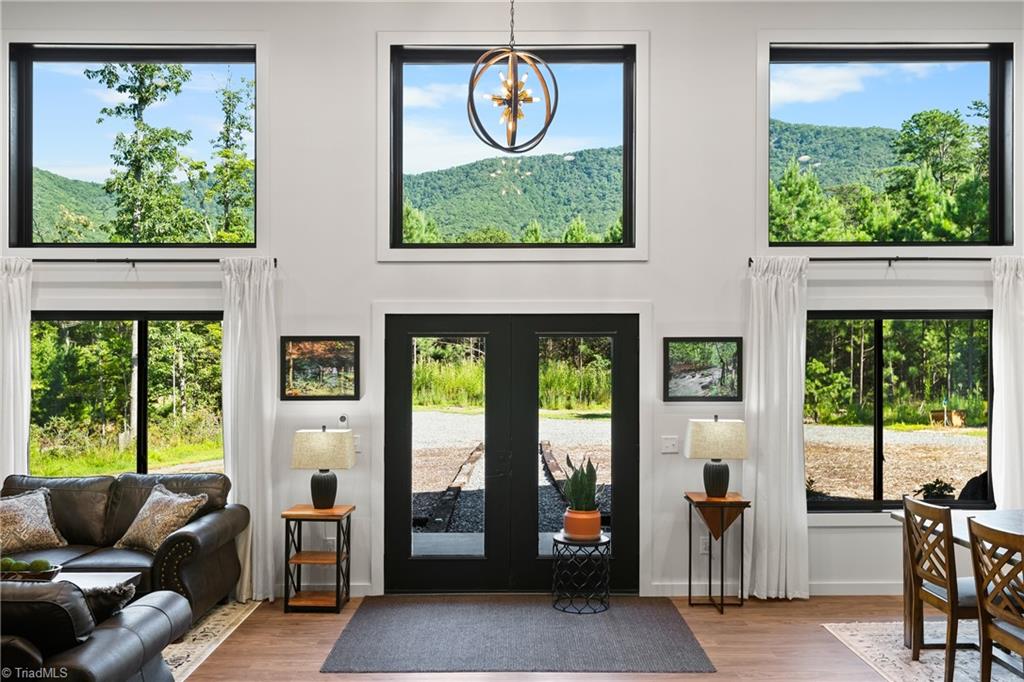 246 Bear Trail Lowgap, NC 27024 - Photo 31 of 50 Open Living room with view of the Blue Ridge Mountains.