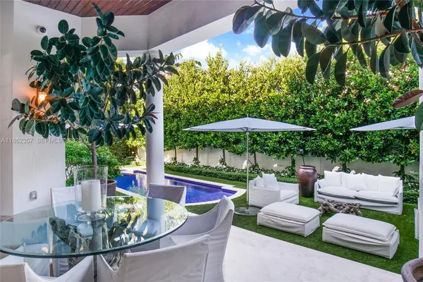 a patio view with patio