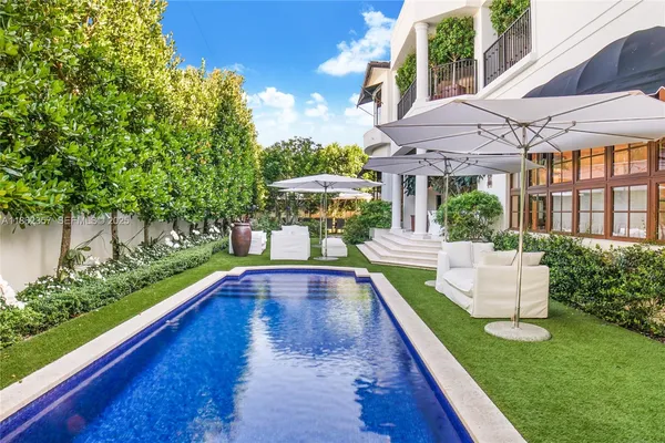 a view of a house with pool