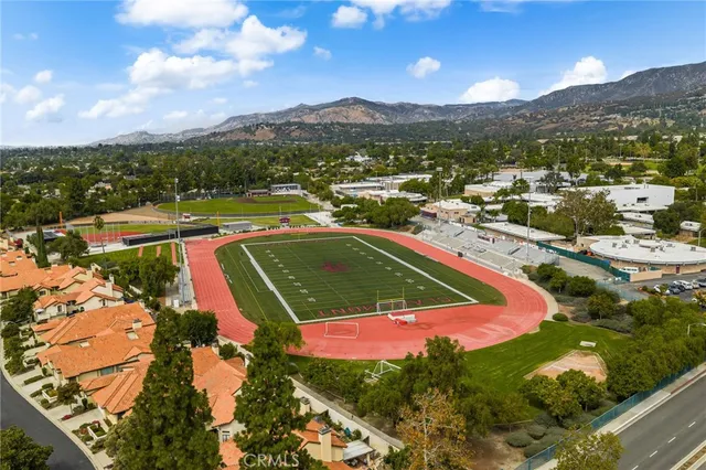 a view of a lake with a mountain