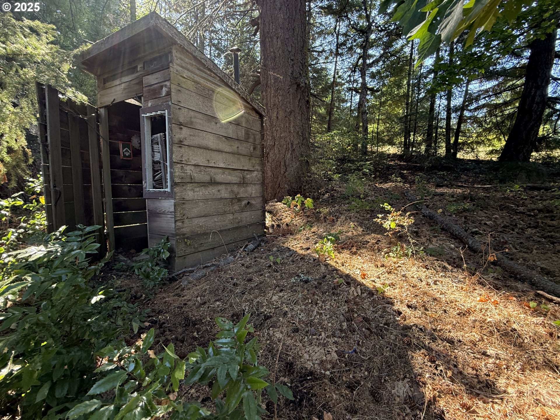 121 Cooke Road White Salmon, WA 98672 - Photo 38 of 48 a view of a wooden house with a yard