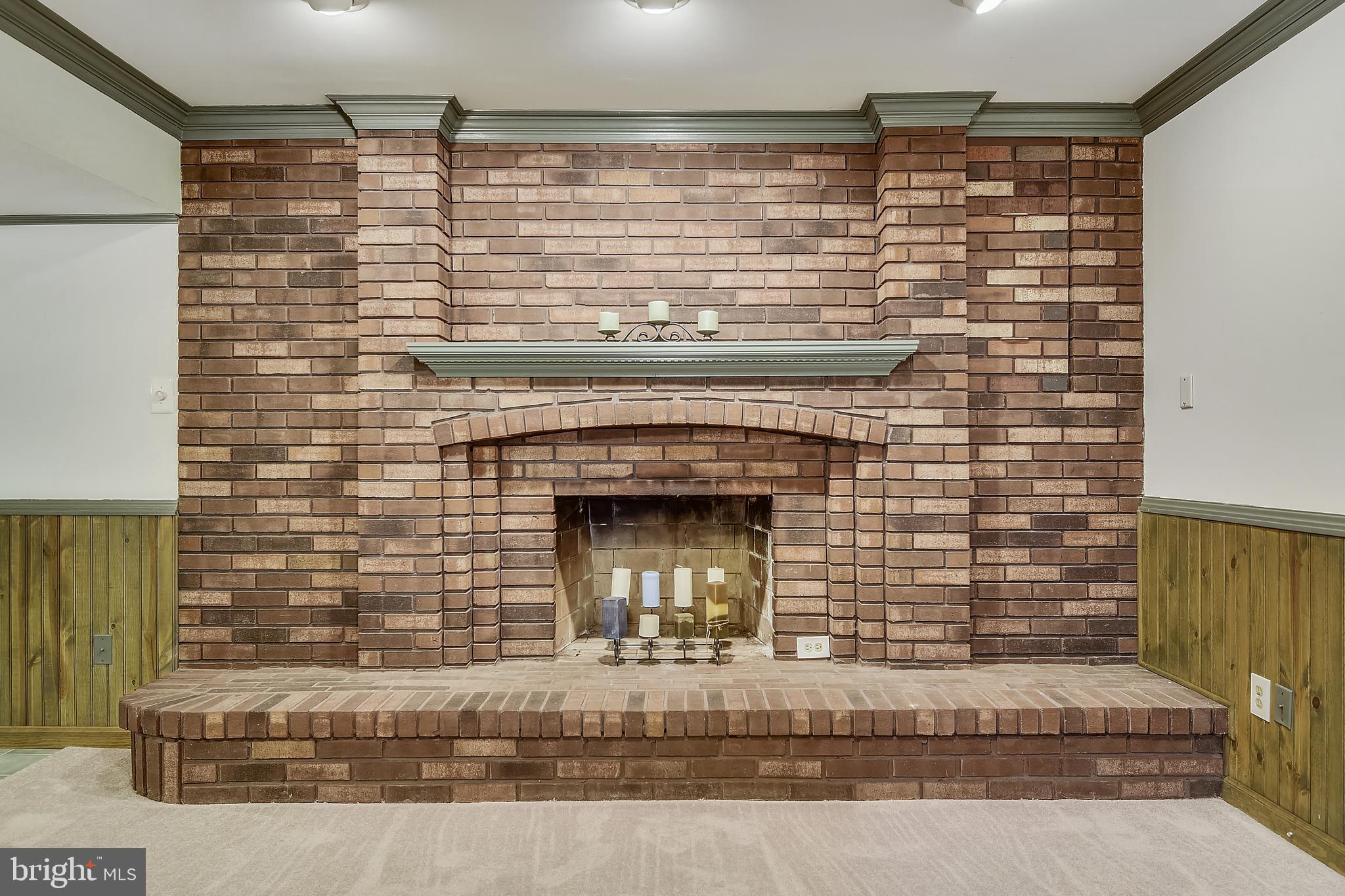 7776 Old House Road Pasadena, MD 21122 - Photo 31 of 41 Full brick fireplace